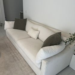 Large Modern Cream Sofa – $275 OBO