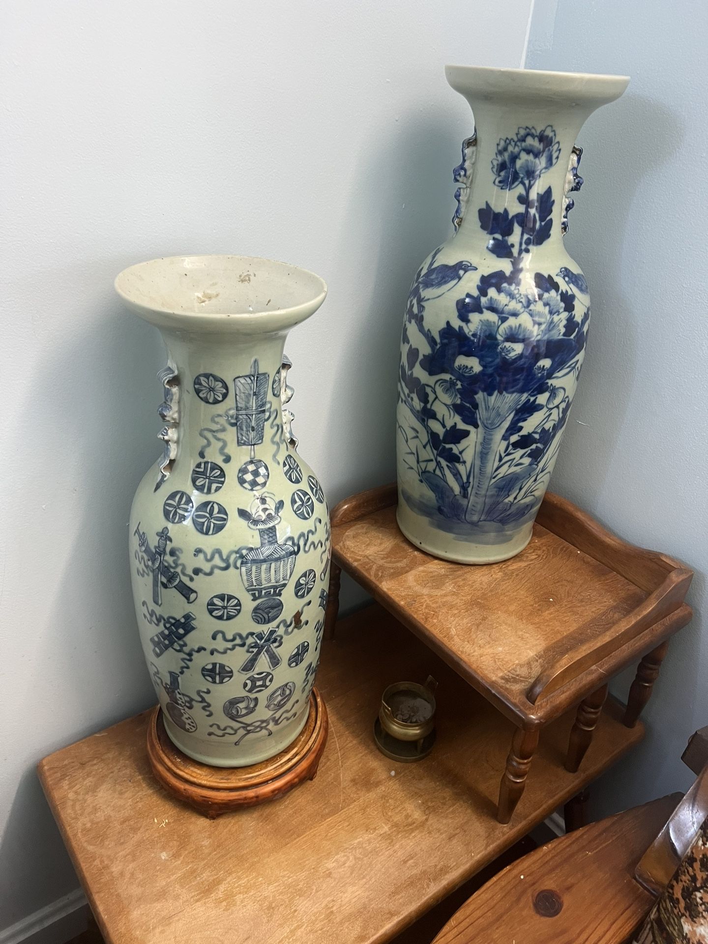 2 vase Qing dynasty