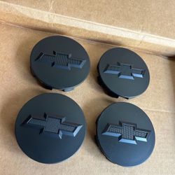 4pc Wheel Rim Center Hub Cap For Chevy Silverado Suburban Tahoe 83MM Matte Black