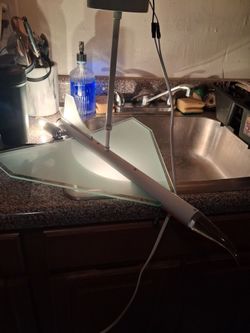 Light fixture of jet plane hard wire in ceiling or plug in wall. 3 60 watt bulbs. Pickup at 28 lamartine terrace Yonkers ny will bring down to your ve