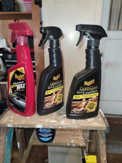 Leather cleanr and car wax