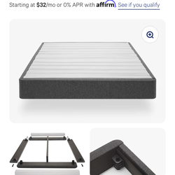 Casper queen bed foundation with frame