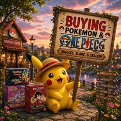 Buying one piece and Pokémon