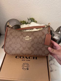 Brown coach bag for women