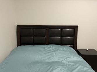 Queen Bed Frame & Mattress 