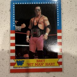 1987 Rookie card Bret Hit Man Hart 