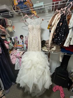 Vintage inspired wedding gown by Demtrios