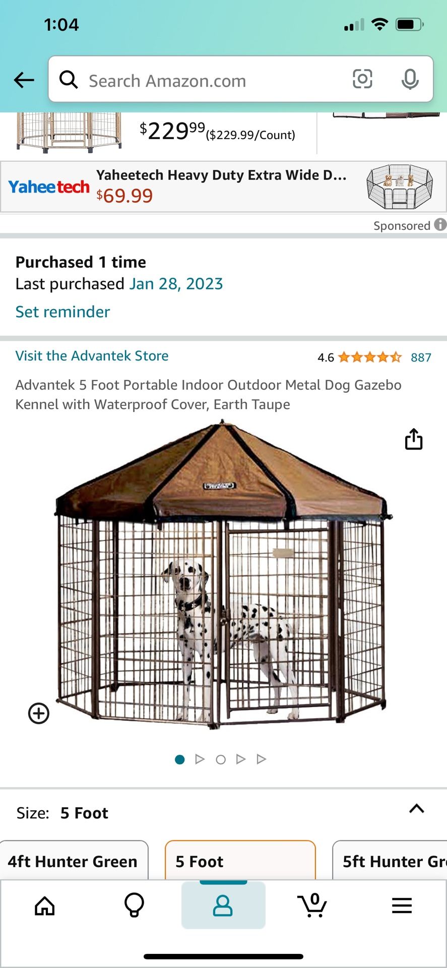 Dog gazebo Crate