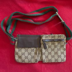 REAL GUCCI Brown Fanny Pack Waist Bag