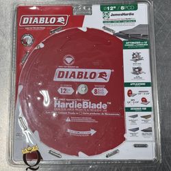 DIABLO D1208DH 12" X 8 TOOTH (PCD) FIBER CEMENT HARDIEBLADE