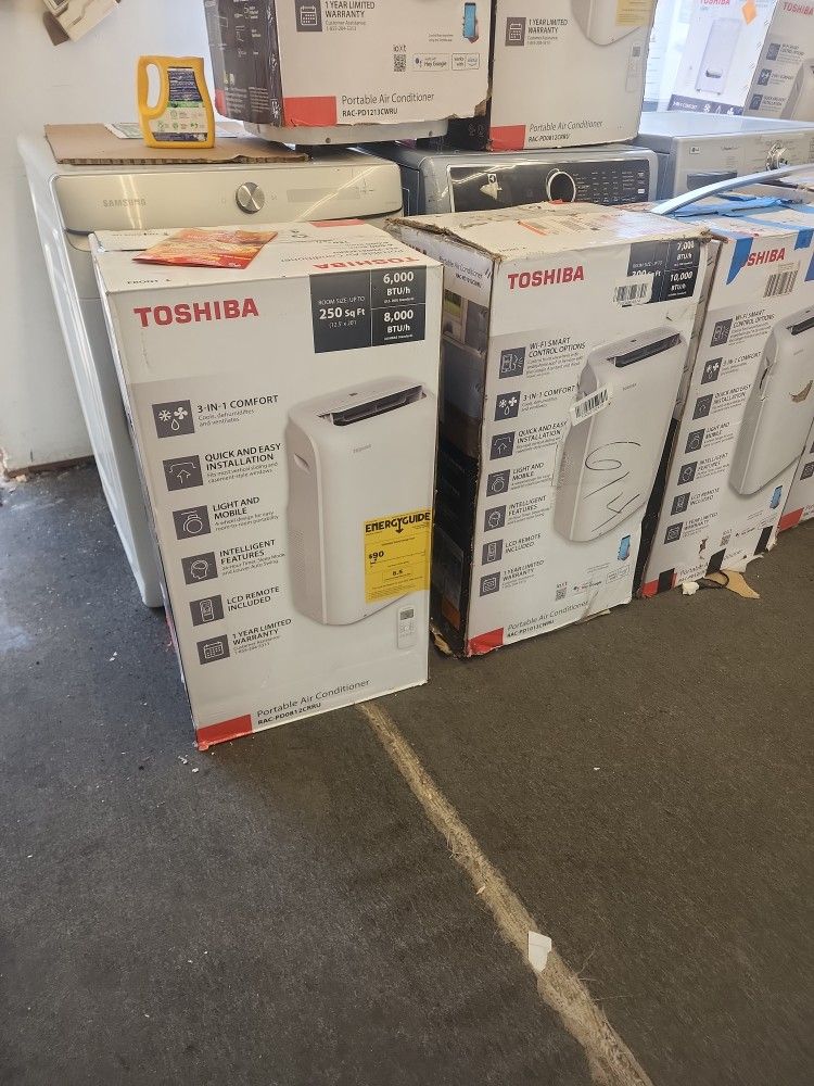 New Toshiba 6000btu Portable Air Conditioner