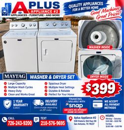 Maytag Washer and Dryer Set