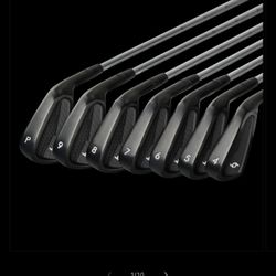 69 Golf - Matte All Black Iron Set 