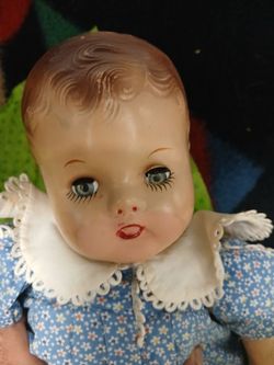 Vintage Hard Plastic Baby Doll