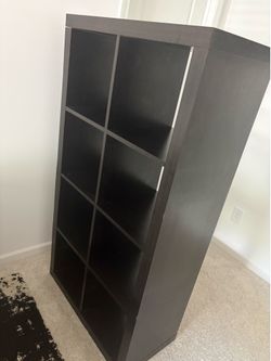Black 8-Cube Storage Organizer / Room Divider