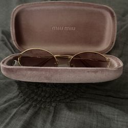 Miu Miu Pink Tinted Sunglasses