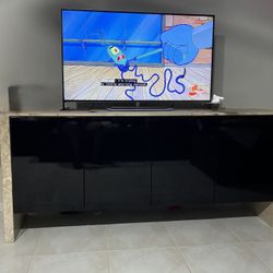 Nieman Marcus Marble & Italian Lacquer Door Hutch