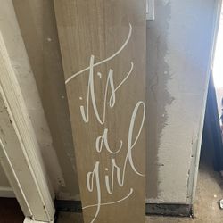 It’s A Girl Sign 