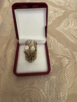 double pearl ring