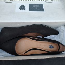 Caslon  Leather Pointed Toe Ballet Flats