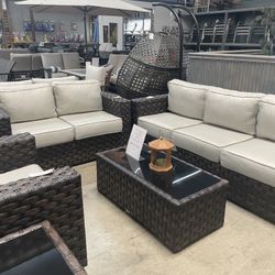 Wicker 3 Pc Patio Set