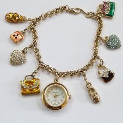 Gold Plated Charm Bracelet 