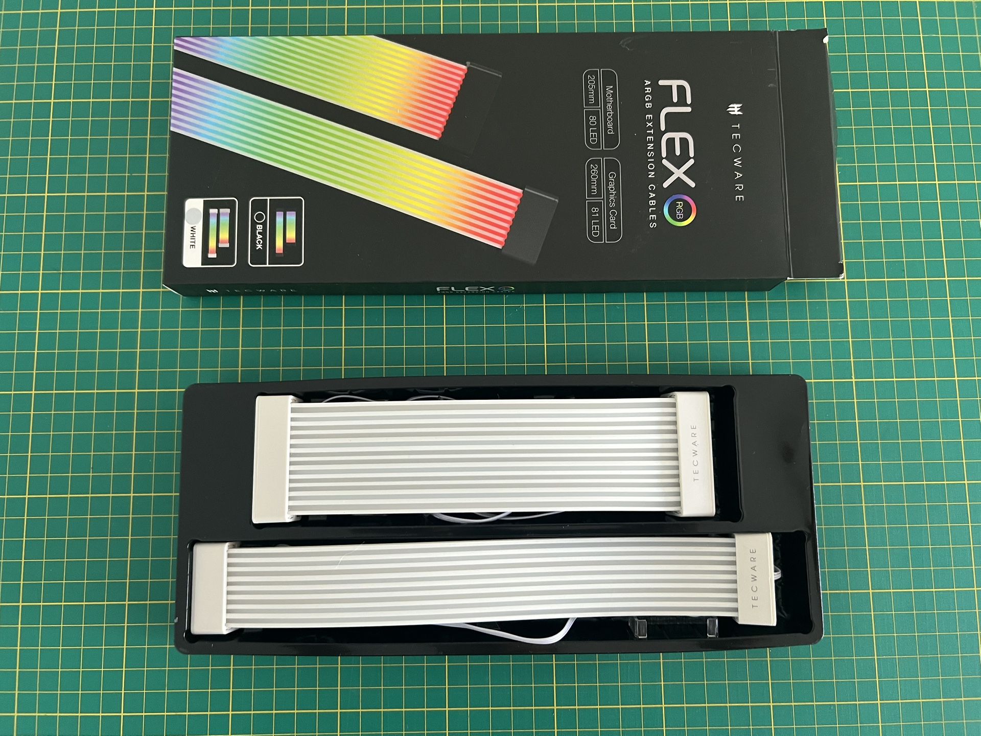 RGB PSU Extension Cable Cover Kit, Light Up LED Strip Set for GPU and Motherboard PC Cables, 5V 3 Pin ARGB Sync, Compatible with 8-Pin, 16-Pin, 24-Pin
