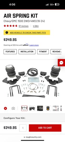 Rough Country Air Spring Kit 19+ GM 1500