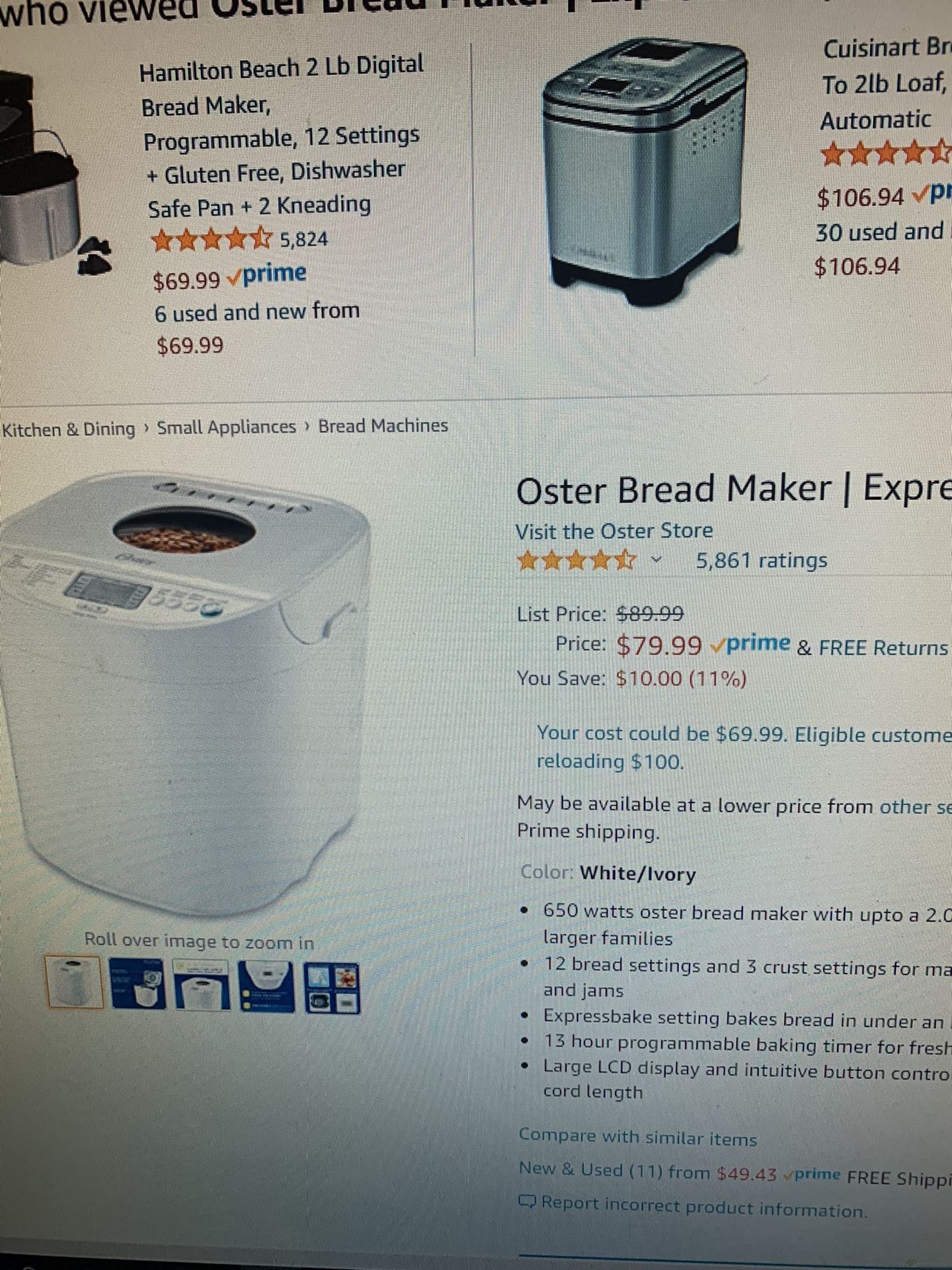 Oster bread maker —new