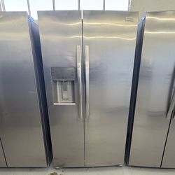 Frigidaire Gallery 36 in. 22.3 cu. ft. Counter Depth Side-by-Side Refrigerator in Smudge-Proof Stainless Steel, ENERGY STAR