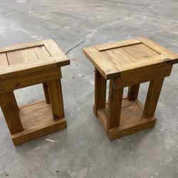 Solid Wood Side Tables 