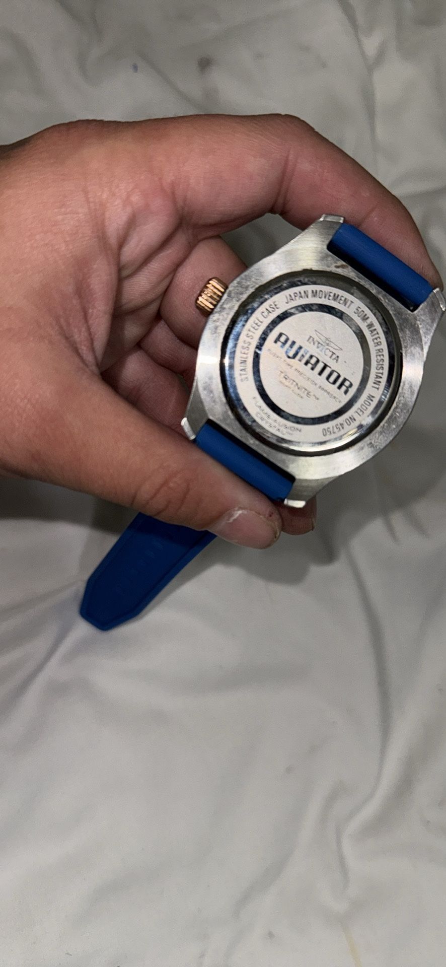 Blue Invicta Aviator Watch