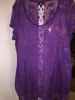 Women purple shirt xl