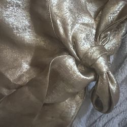 Gold Metallic Dress Shirt 