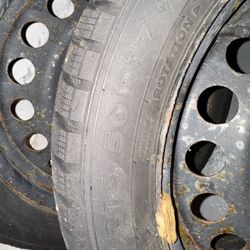 215/ 50 R 17 Studded Snow tires With Rims