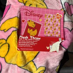 HTF Winnie The Pooh Valentines Blanket