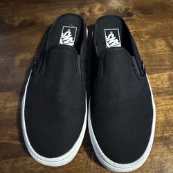 Vans Black Slip-On Mules