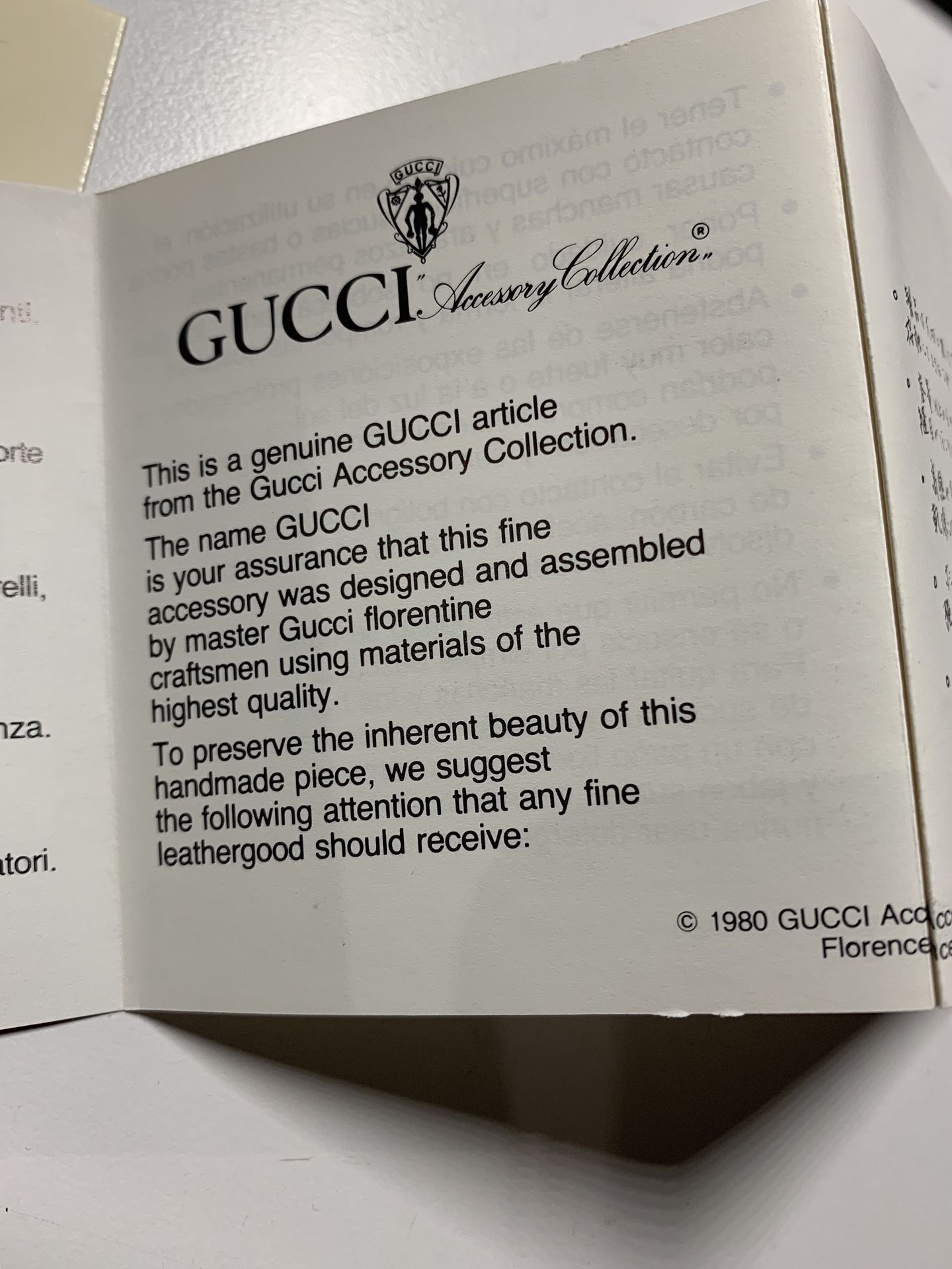 gucci thank you card