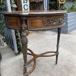 XVL Louie Solid Bronze, Antique Wood, Victorian Style Cocktail Table