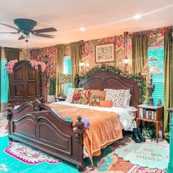 King Wood Bed