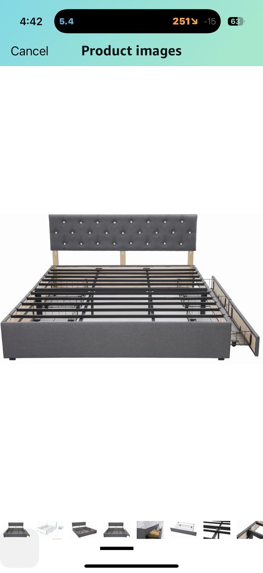 King Size Bed Frame With Drawers