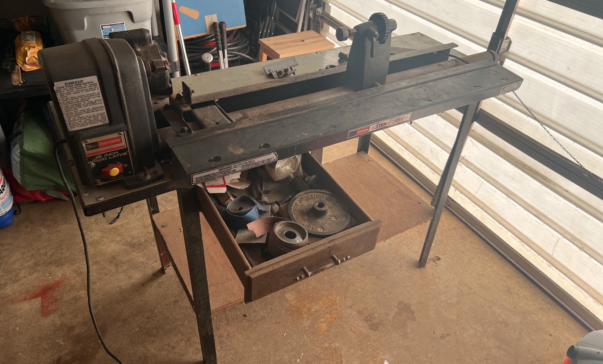 Vintage Craftsman 12” Wood Lathe Model #113.23800