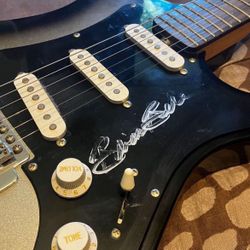 Weezer Brian Bell Autographed Lyon Guitar