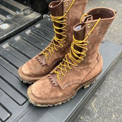 Whites Brown Rough Out Smokejumper Boots 