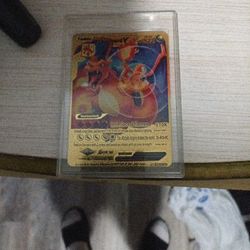Two Pokémon Gold Foil Charizard Cards