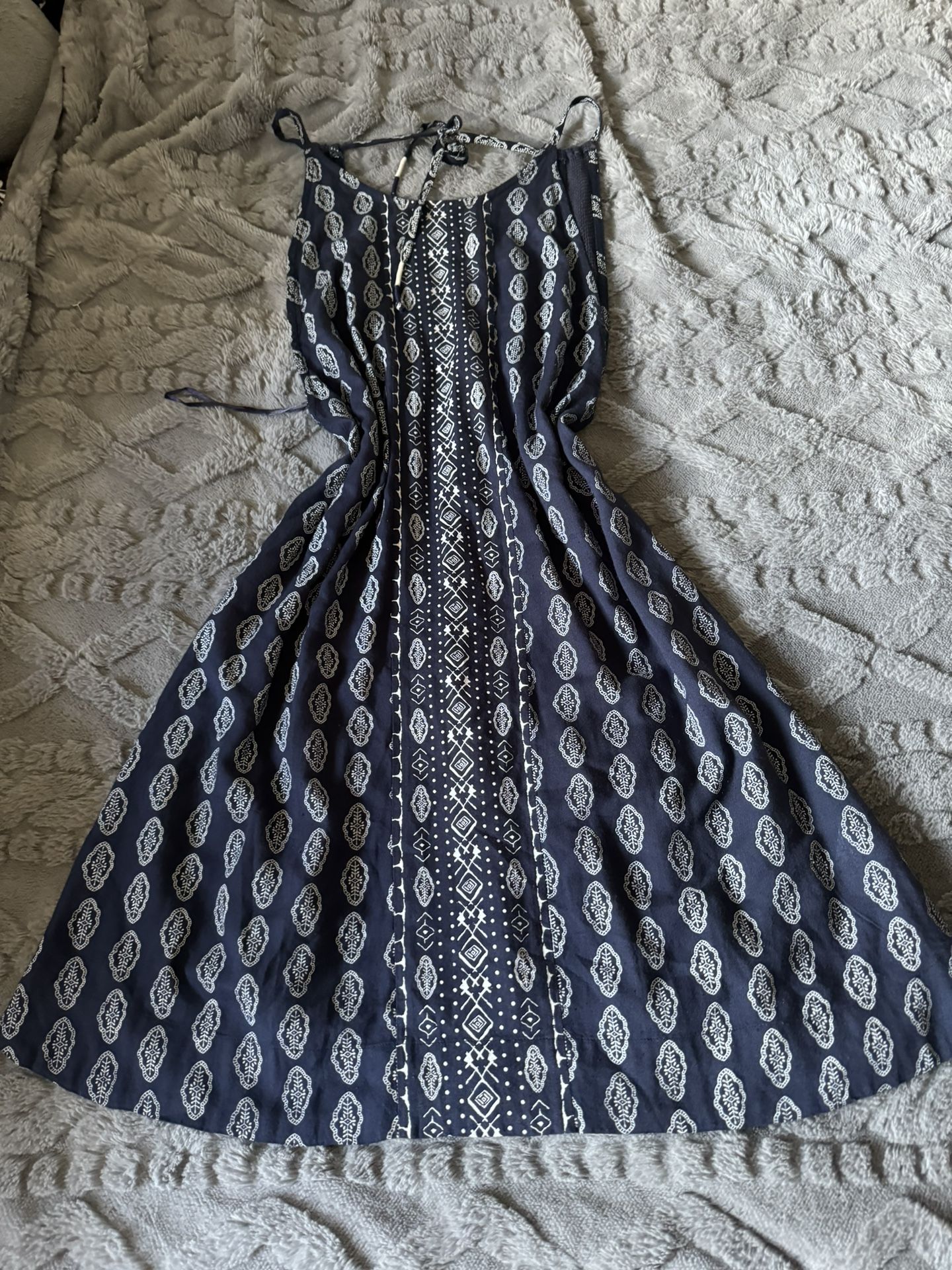 Roxy Blue Vintage Dress Casual Summer Y2K