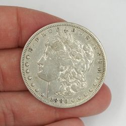 1880-CC Morgan Silver Dollar VF Condition
