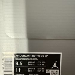 Undefeated X Air Jordan 4 Retro (deadstock)