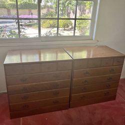 Late 20th Century Ethan Allen Solid Maple Dressers