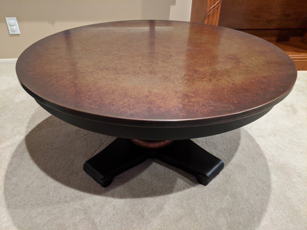 36" Round Metal Coffee Table